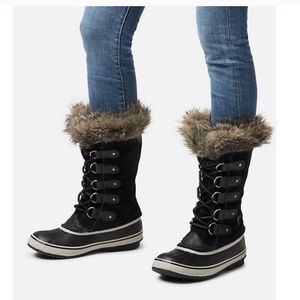 sorel joan of arctic black/stone